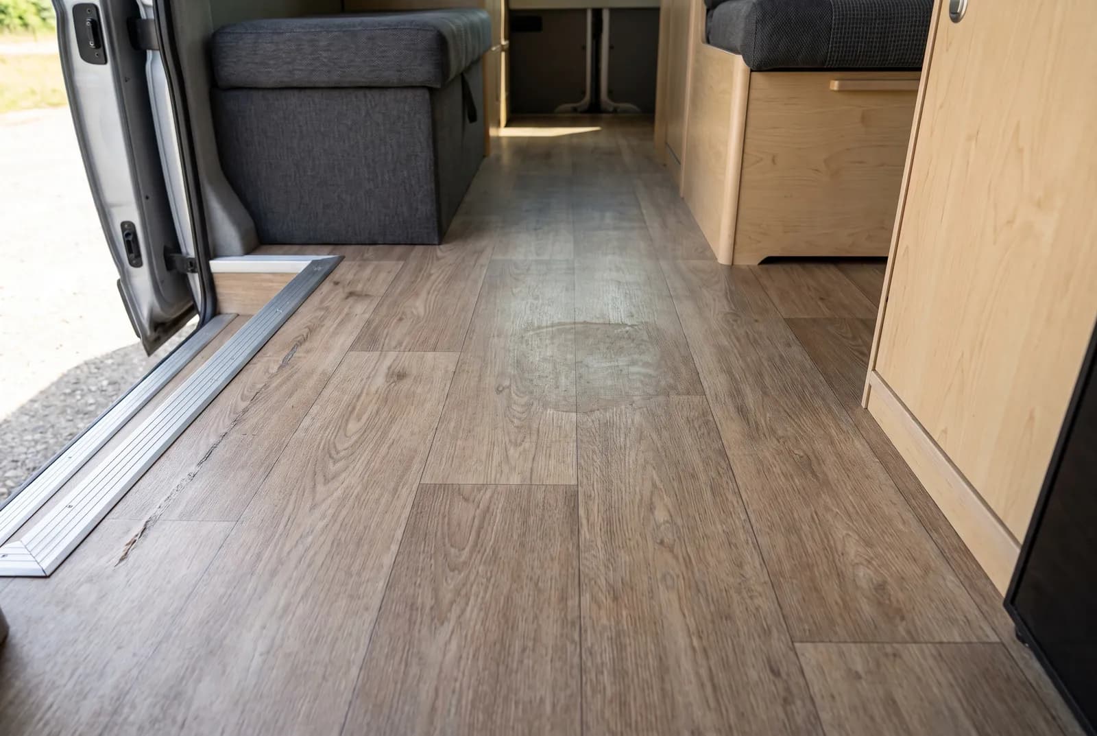 Detail van een Adria Buscamper