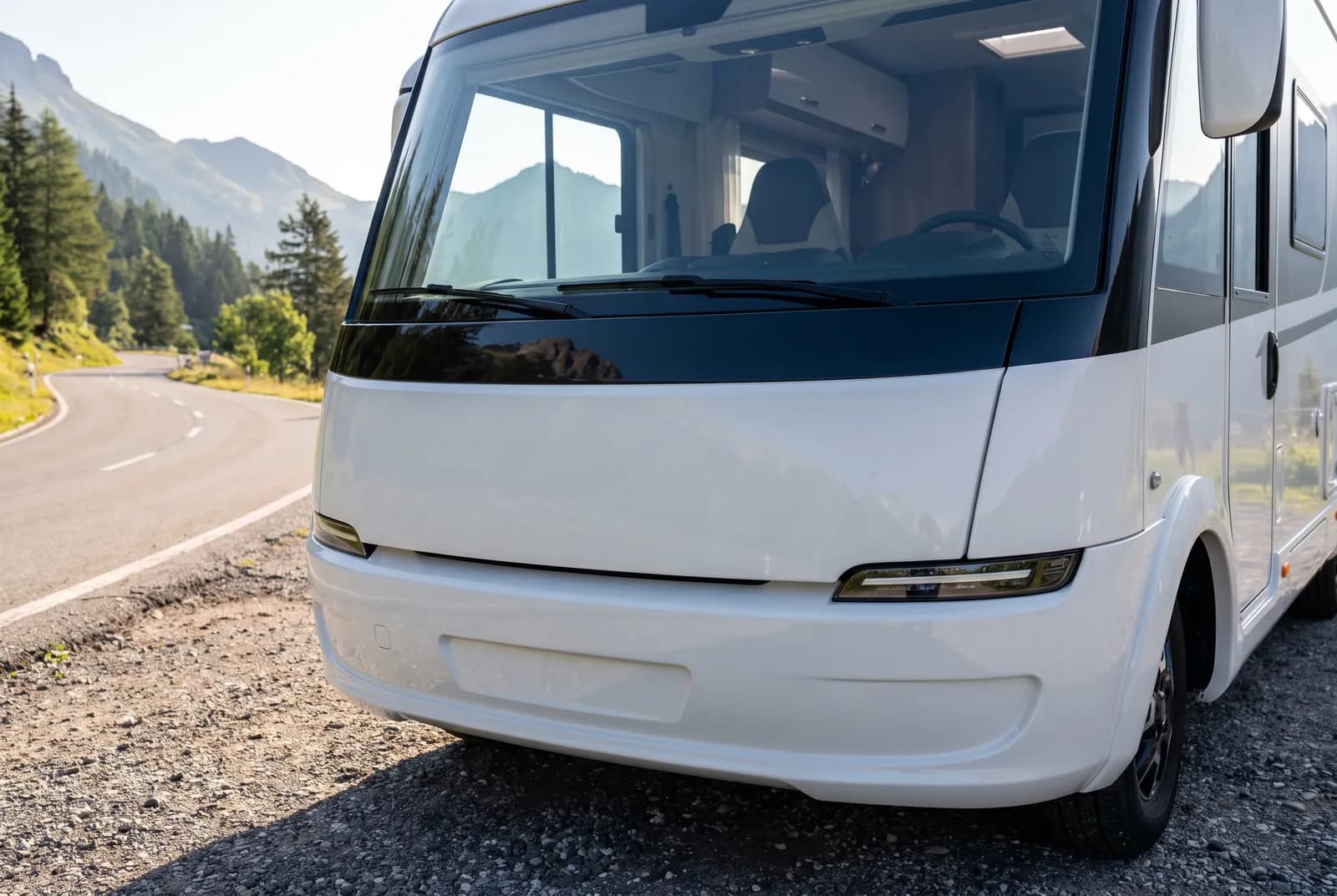 Detail van een Hymer Integraal